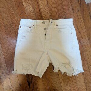 Rag & Bone White Denim Shorts Size 26